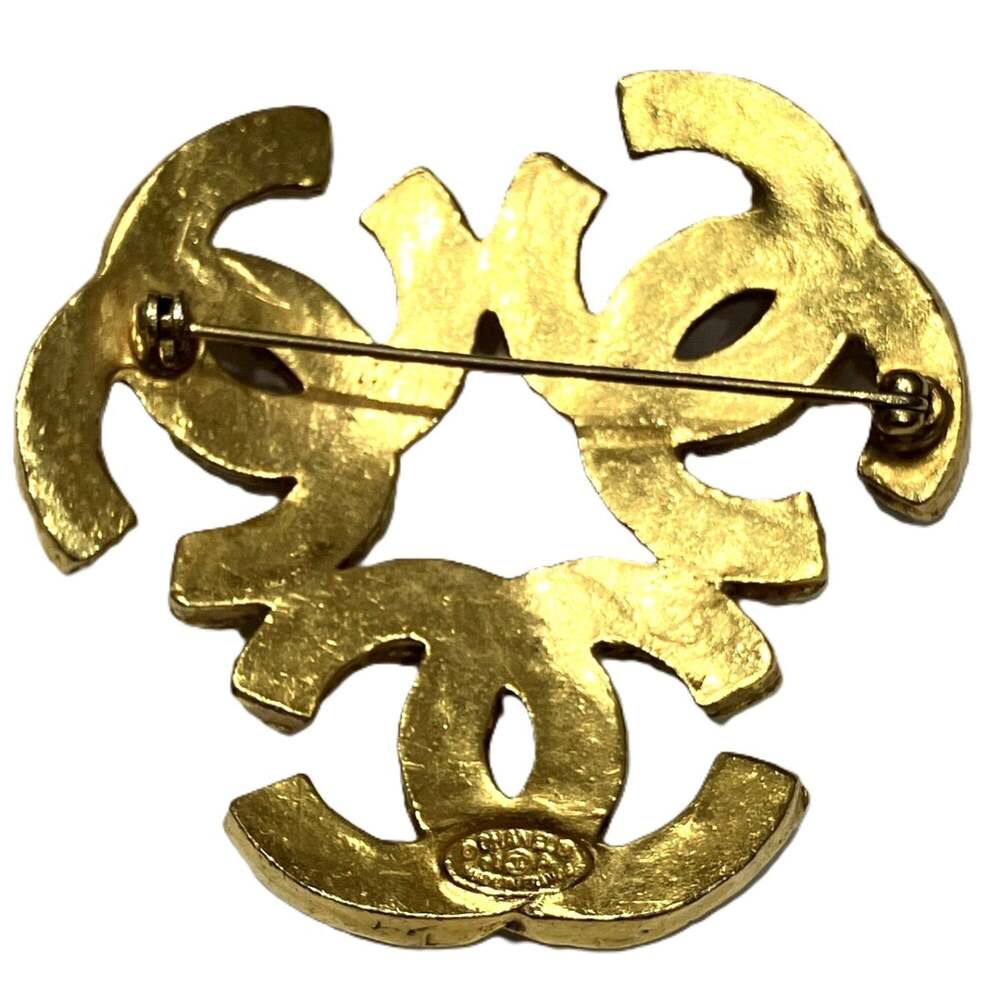 Chanel Cc Logo Brooch Metal #266489C67B - Picture 3 of 9